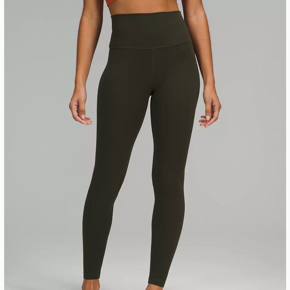 Lululemon align leggings 28” dark olive